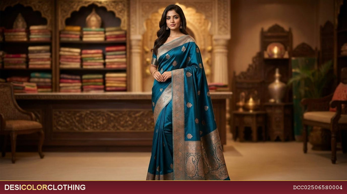 Product Image - Elegant Banarasi Georgette Fancy Sarees - 1