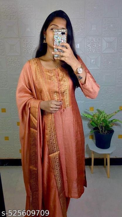 Product Image - Elegant Silk Traditional Party Wear Suits - 1