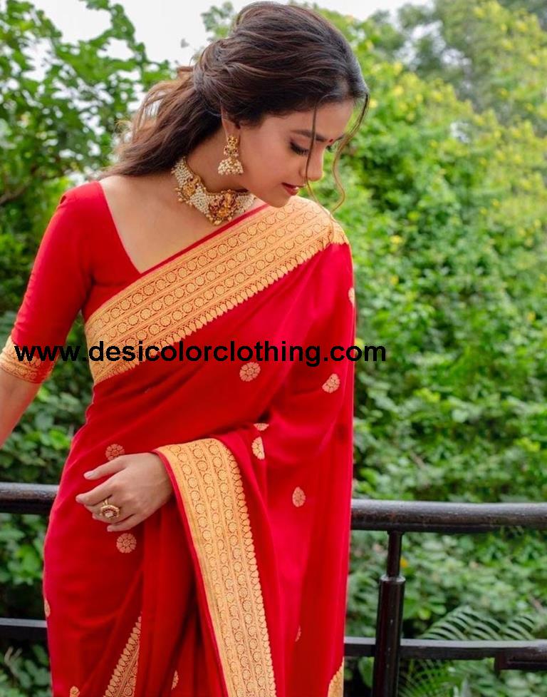 Red Silk Saree