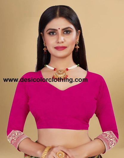 Pink Banarasi Silk Saree