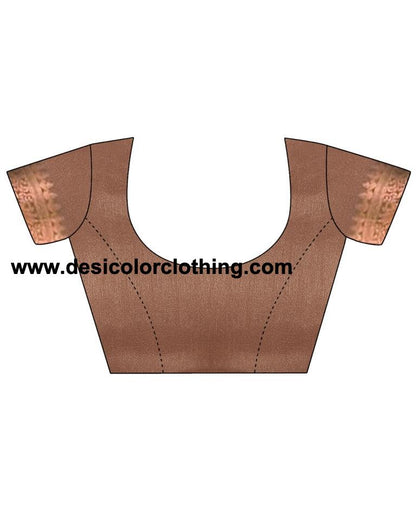 Brown Silk Saree