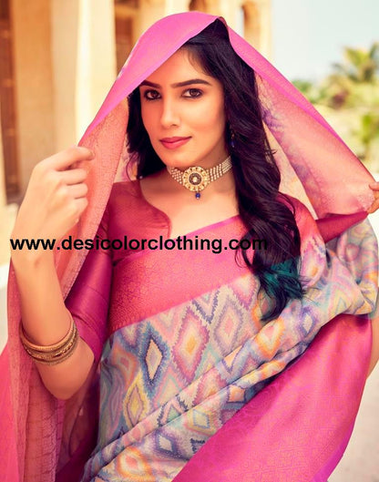 PinkWeaving Silk Printed Ready To Wear