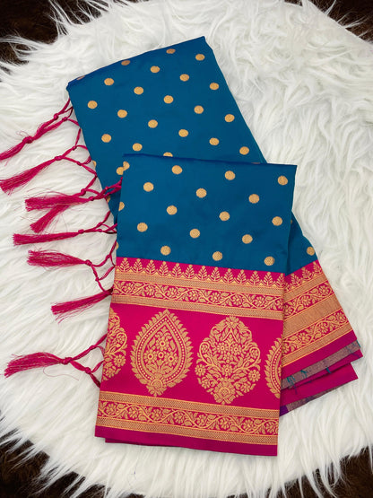 Product Image - Designer Soft Silk Paithani Saree with Zari Weaving | Festive & Wedding Wear