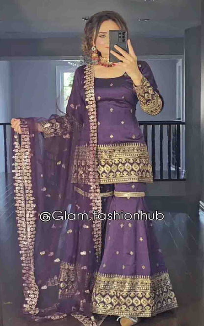 Elegant Designer Sharara Suits – Premium Party Wear for Women | DesiColorClothing Canada

⸻

✅ SEO Meta Description:

Discover our stunning collection of Designer Sharara Suits at DesiColorClothing in Oshawa, Canada. Perfect for weddings, parties, and fes