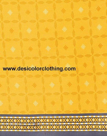 Printed Polyester Unstitched Salwar Suit Material