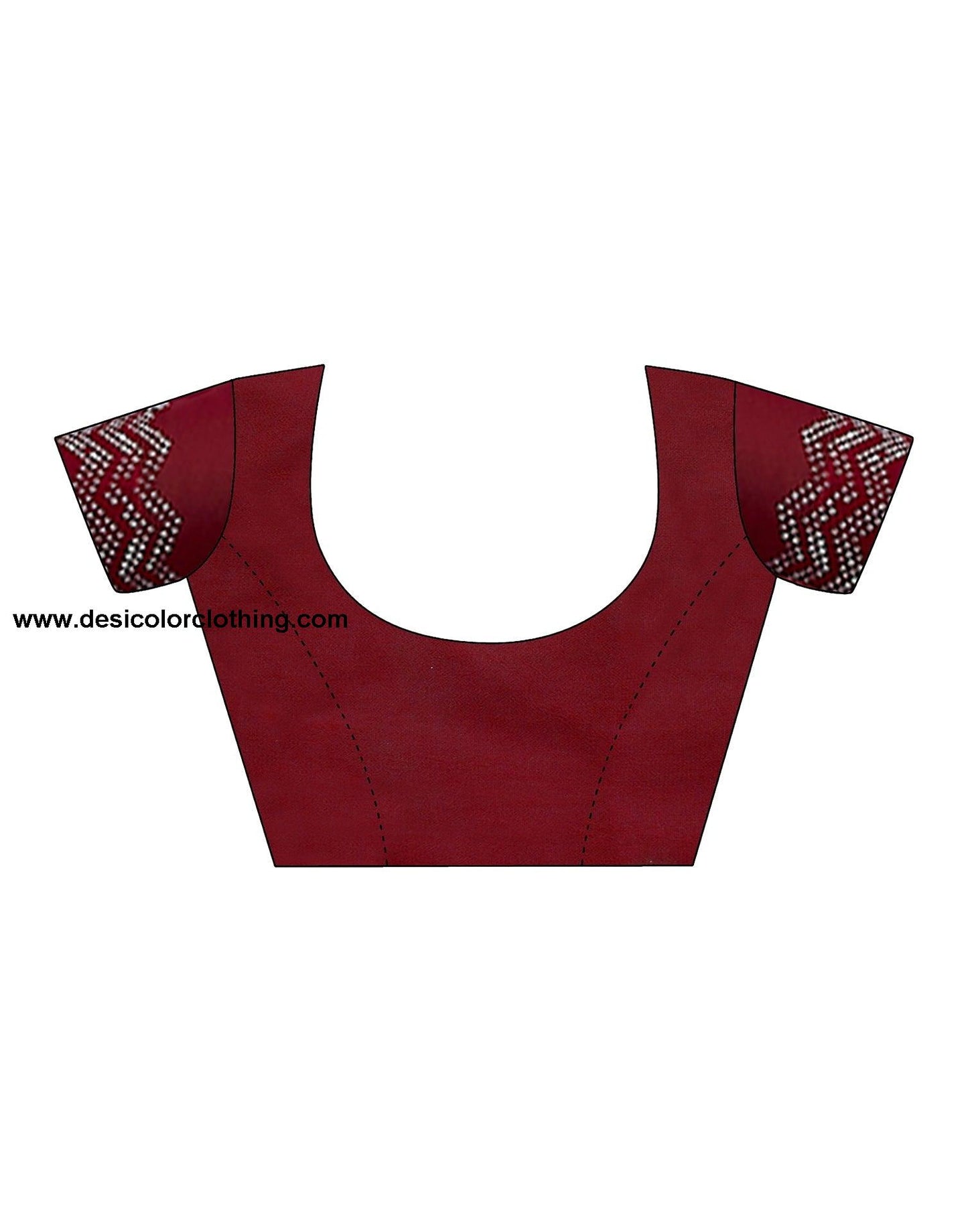 Red Swarovski Georgette Stone Work Saree
