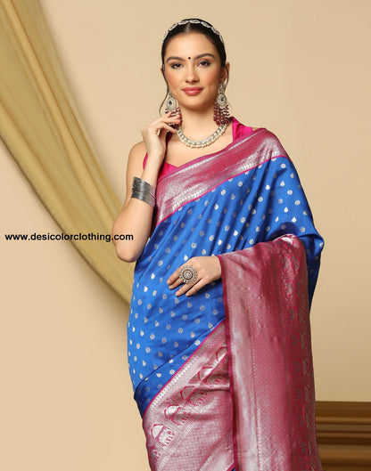 Blue Silk Saree