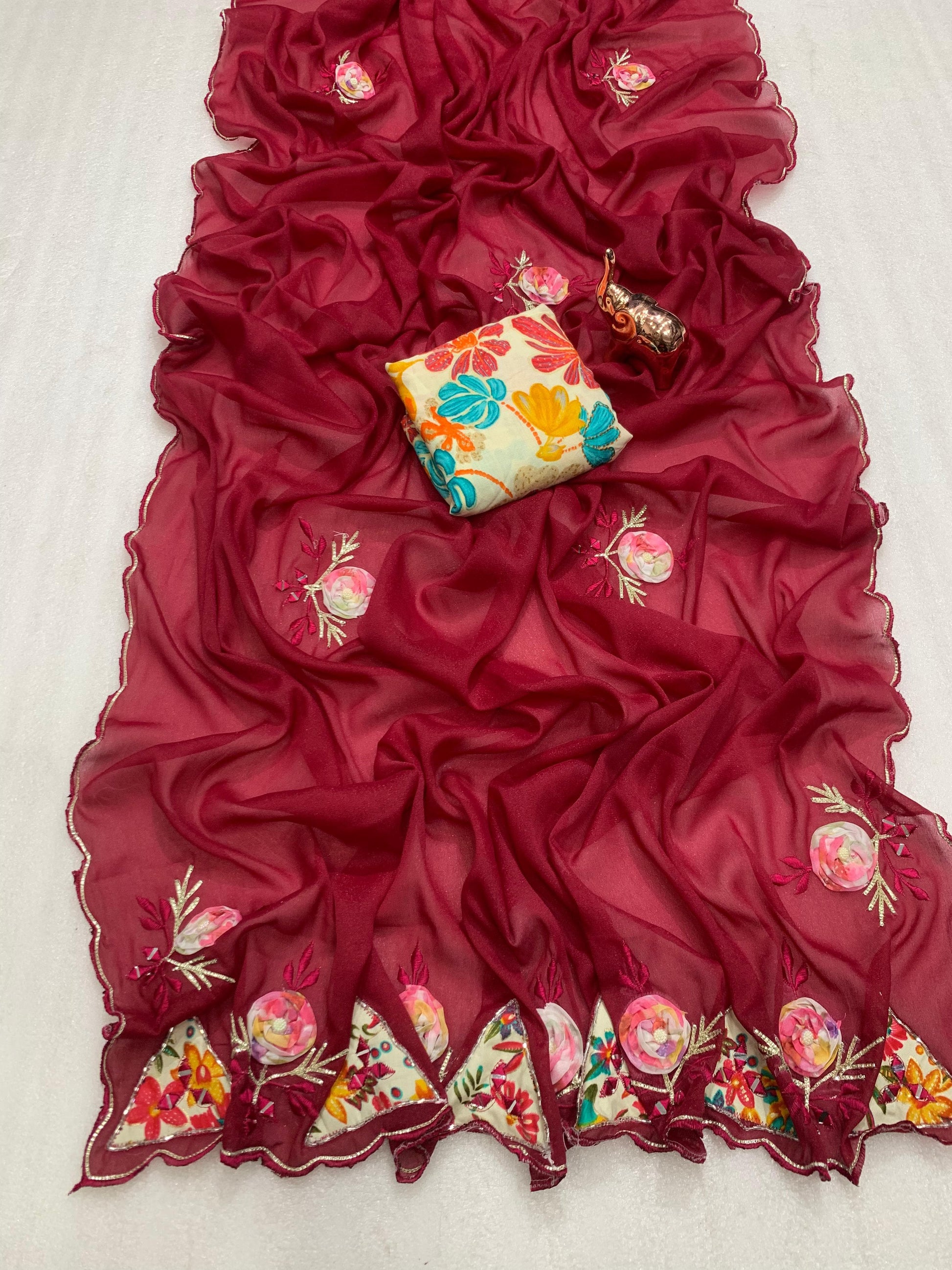 Product Image - Samosha Star Georgette Designer Saree