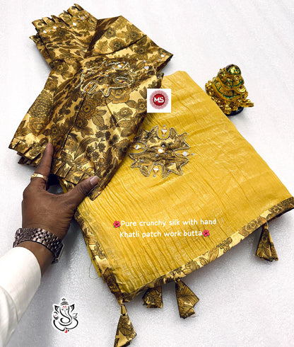 Product Image - MS Pure Crunchy Crush Saree - Ethnic Elegance