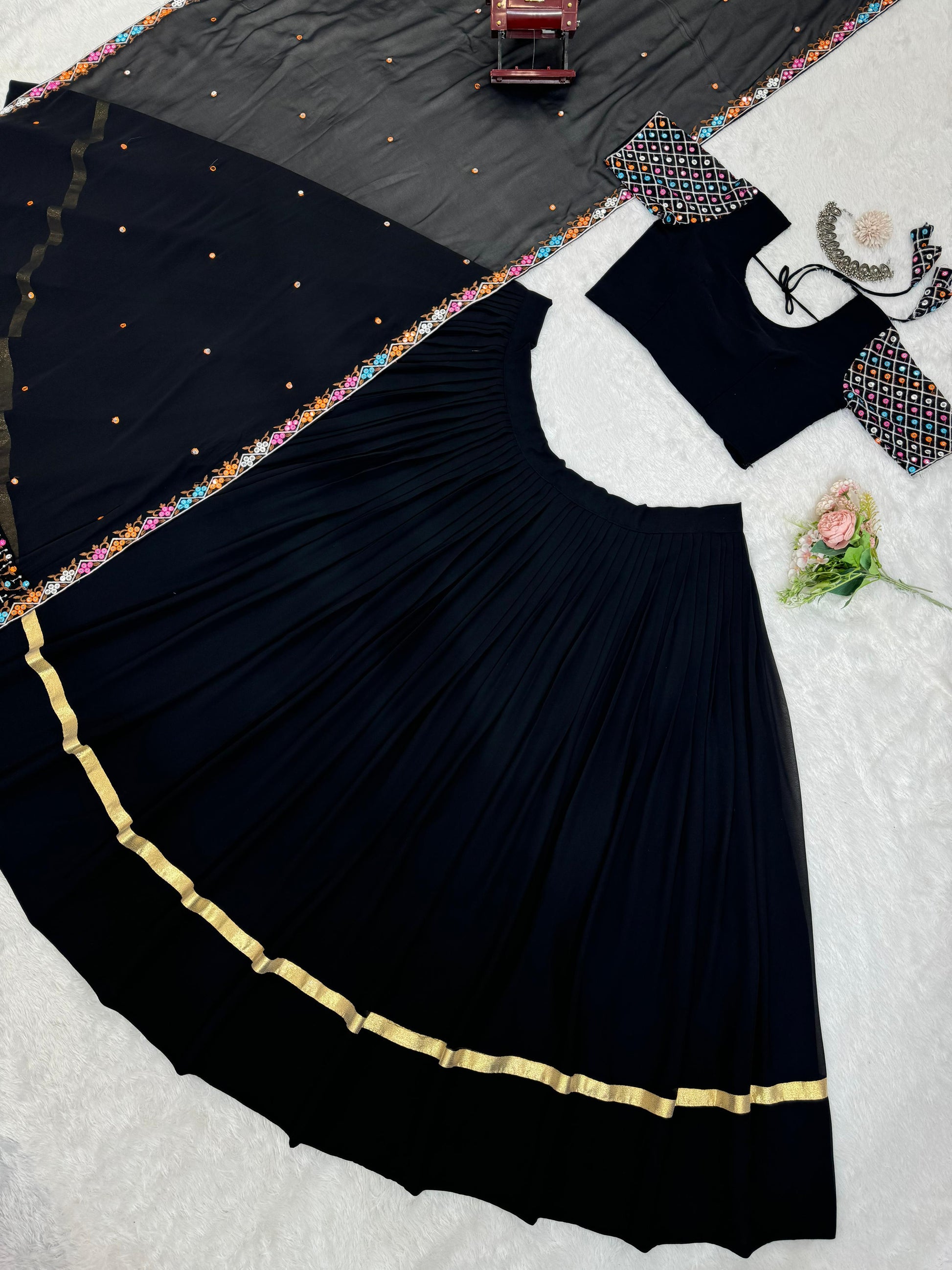Product Image - Designer Georgette Lehenga Choli - QRC Series