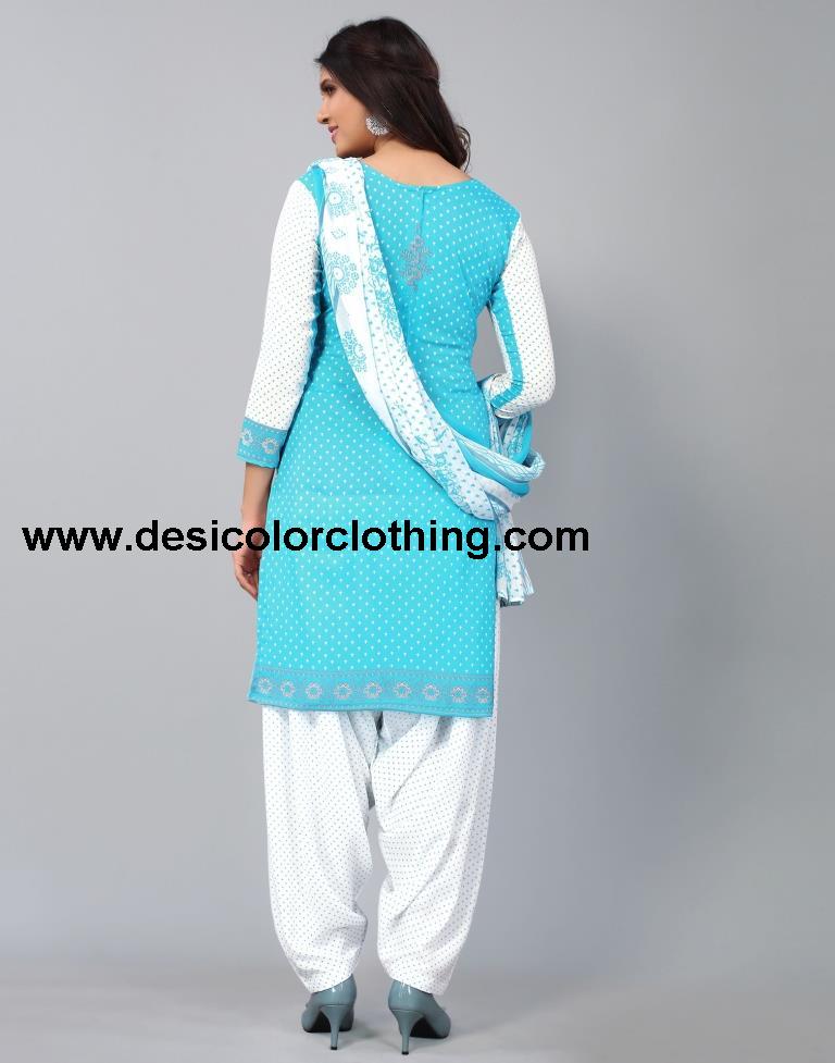 Printed Unstitched Salwar Suit Material