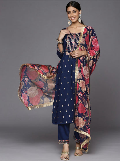 Product Image - Designer Georgette Saree for Festive Occasions - Morni Creation