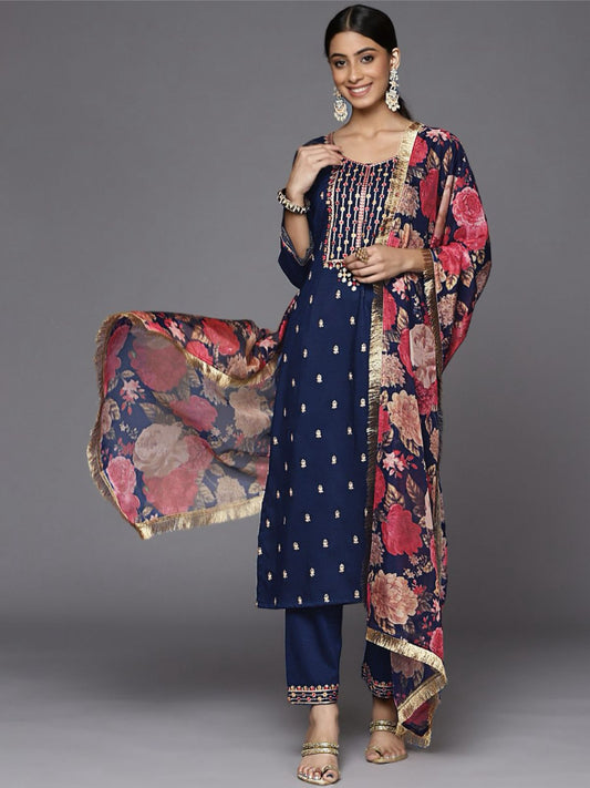 Product Image - Designer Georgette Saree for Festive Occasions - Morni Creation