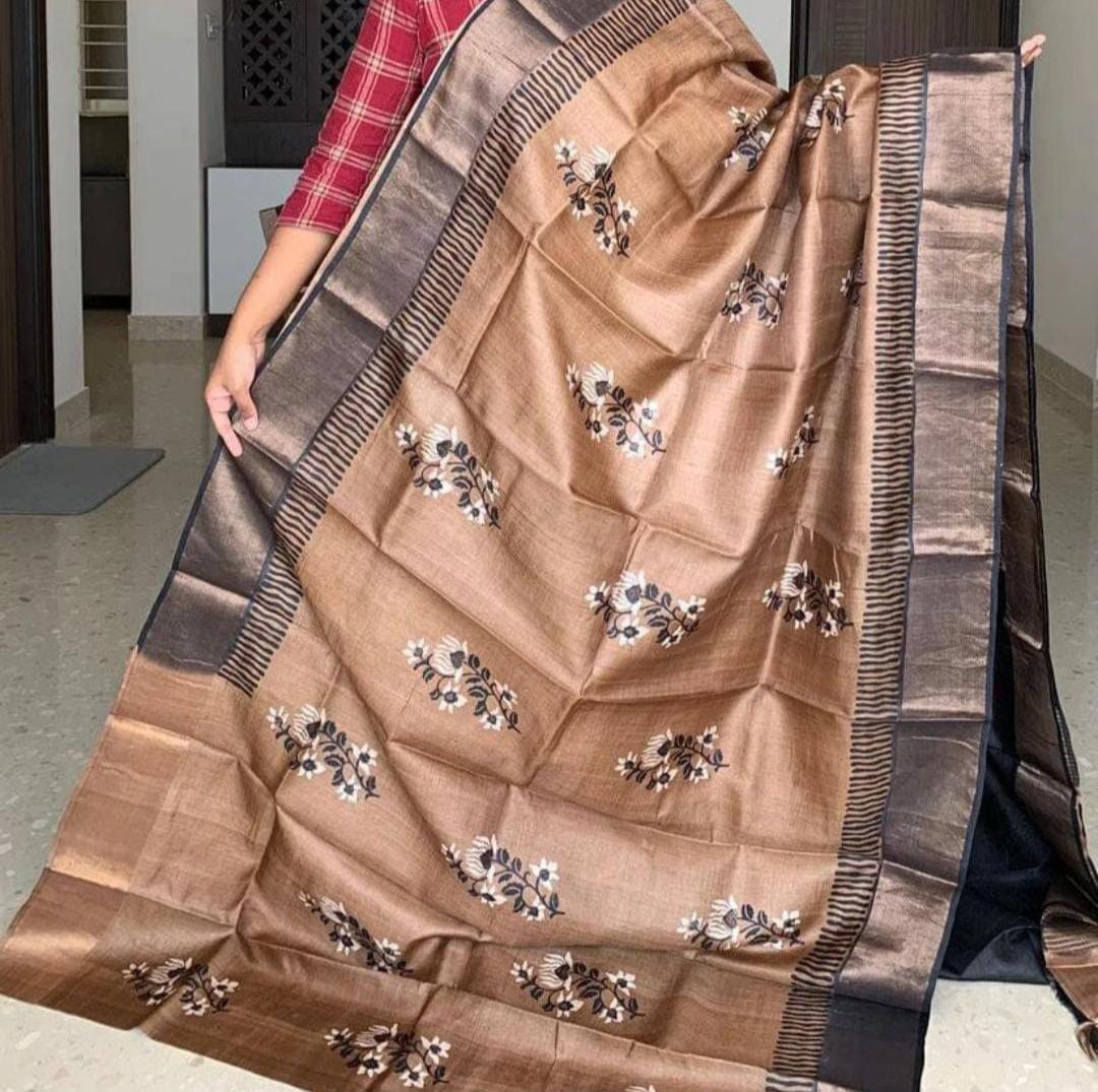 Product Image - Bhagalpuri Tussar Designer Saree - Ethnic Wedding & Festive Wear