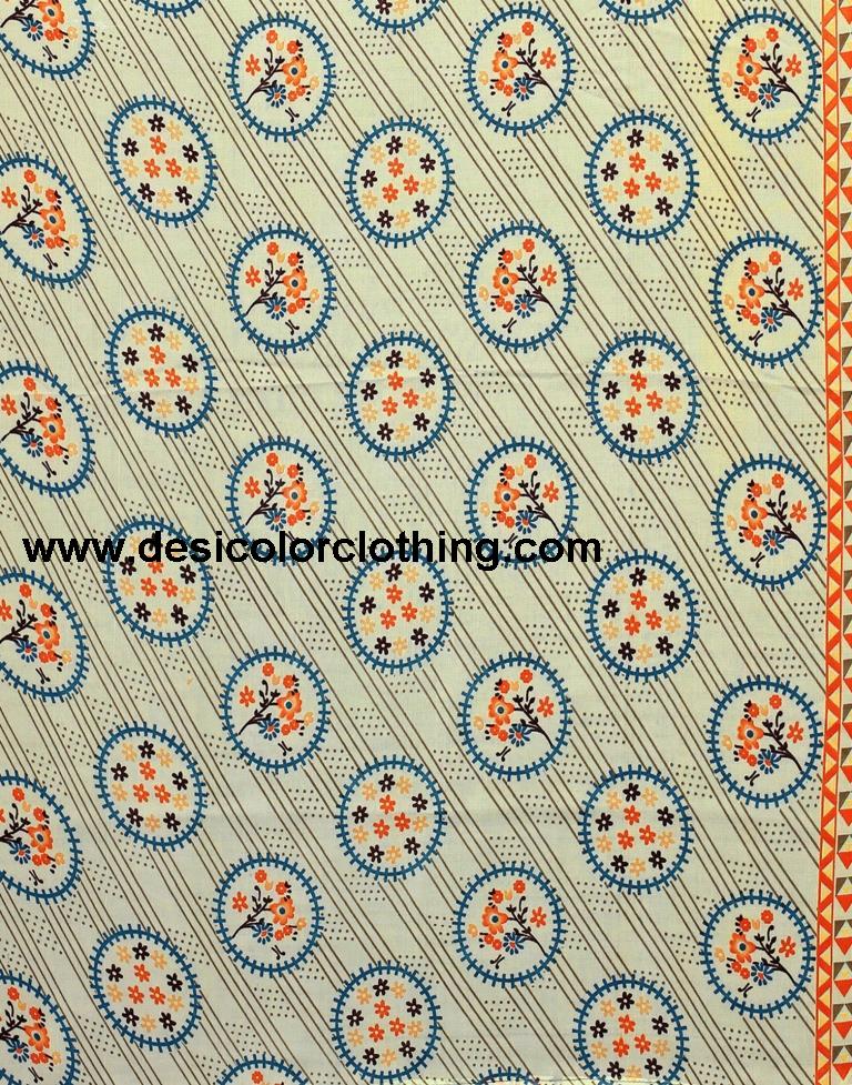Printed Polyester Unstitched Salwar Suit Material