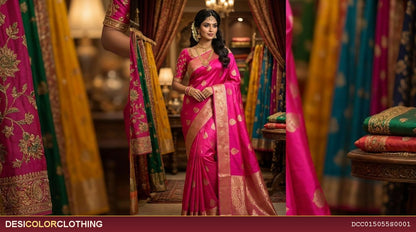 Product Image - Banaras gerogette fancy Sarees - 5