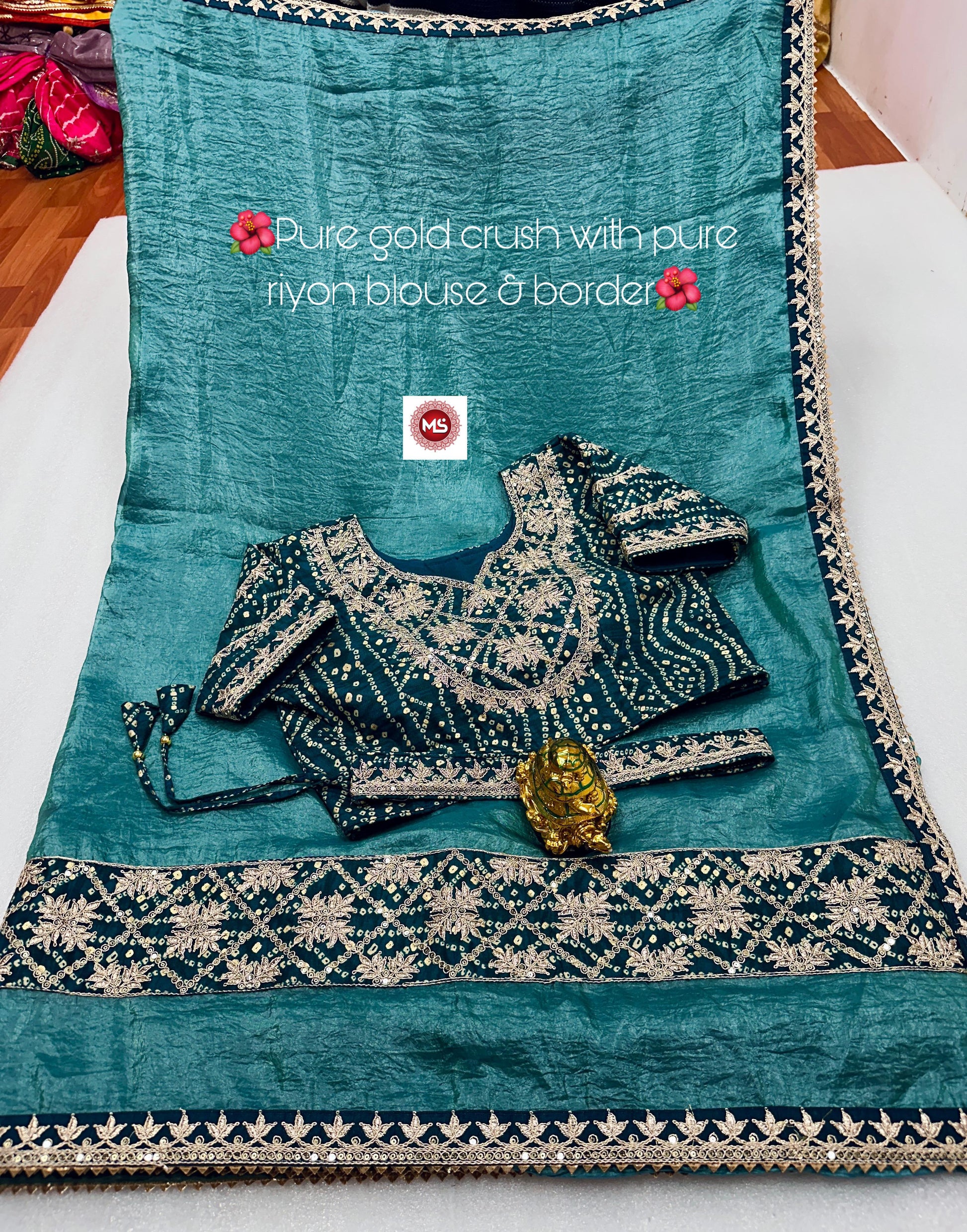 Product Image - Premium Designer Georgette Saree with Heavy Embroidery and Sequins - Festive Wear