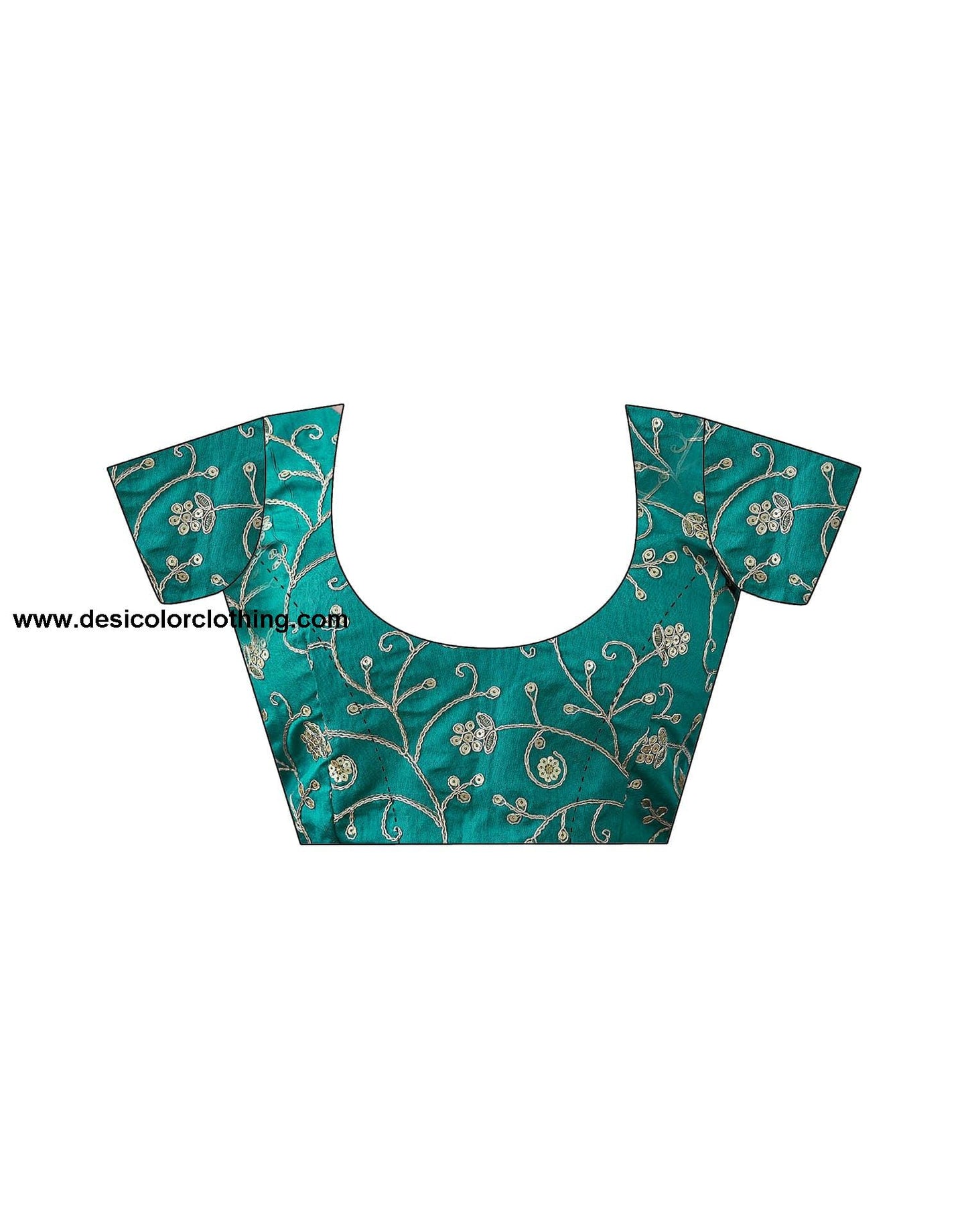 Dark Turquoise Georgette Bandhani Saree