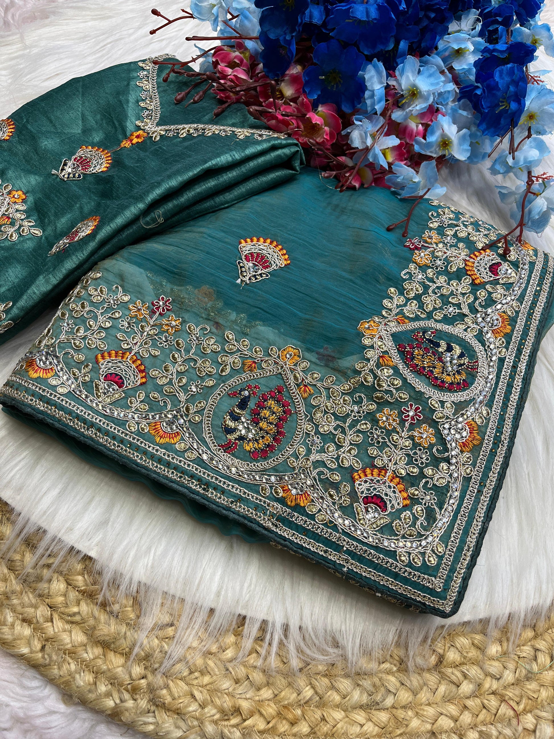 Product Image - Exquisite Designer Saree in Srivalli Silk