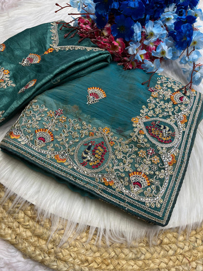 Product Image - Exquisite Designer Saree in Srivalli Silk