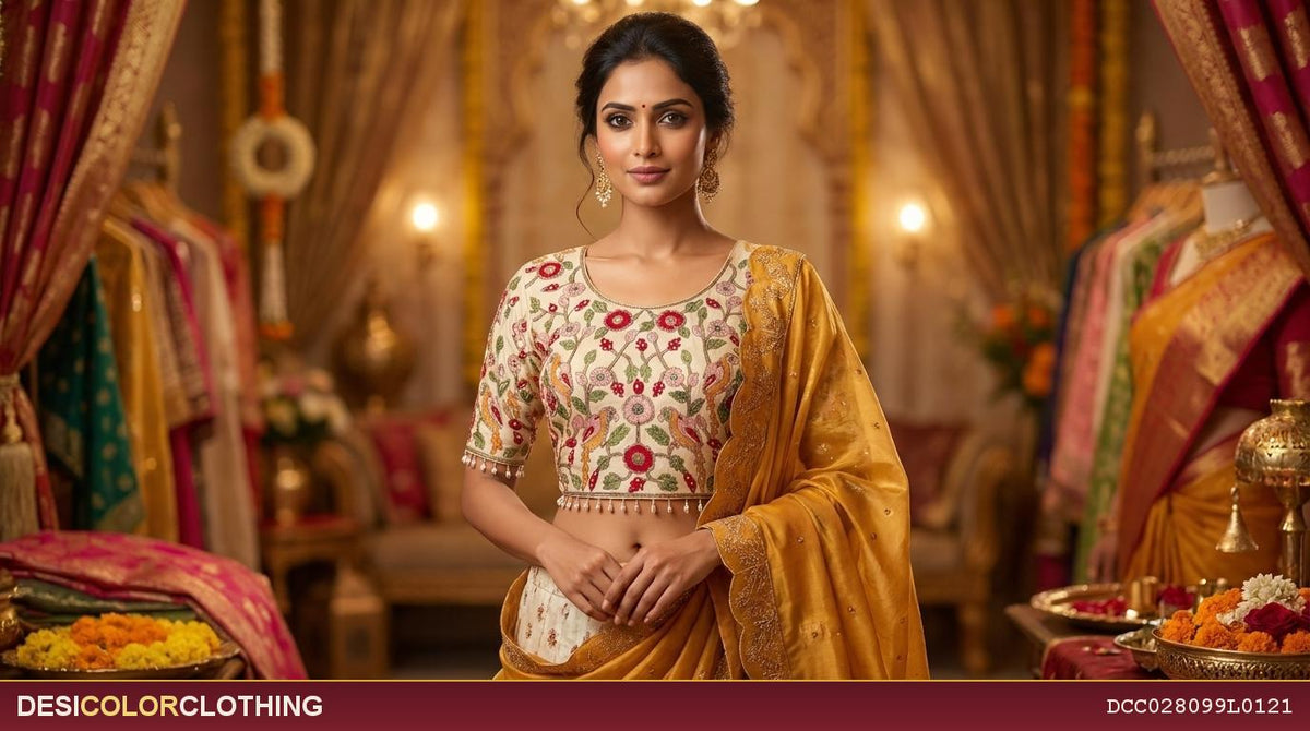 Product Image - Fully striched designer heavy embroidery lehengas for wedding - 3