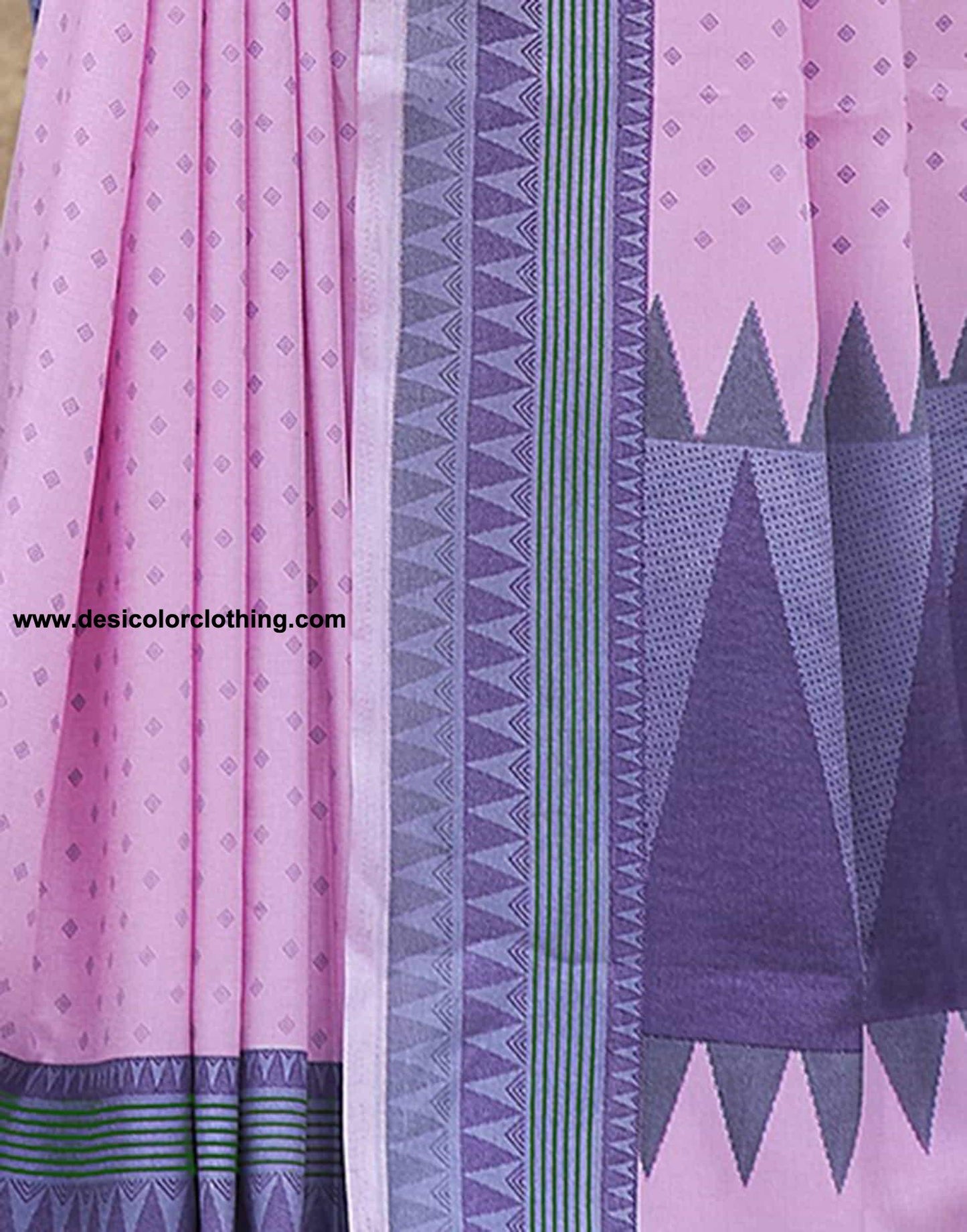 Pink Silk Printed Saree