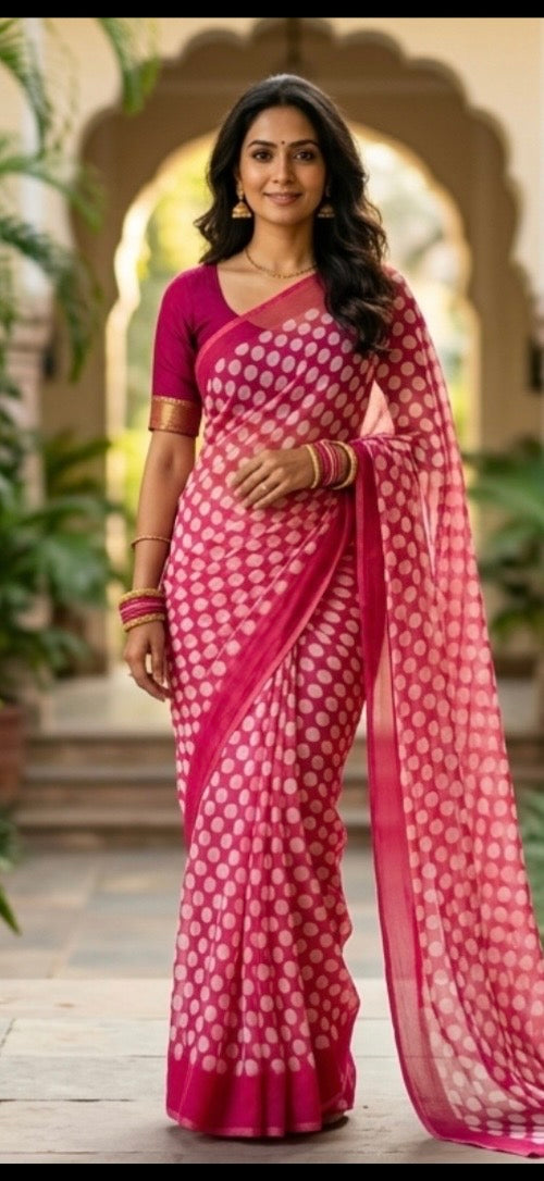 Elegant Georgette Saree for Stylish Parties DesiColorClothing