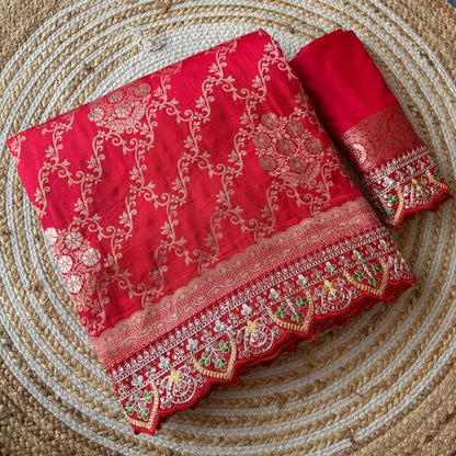 Product Image - Elegant Designer Saree - Georgette Fabric, Perfect for Weddings