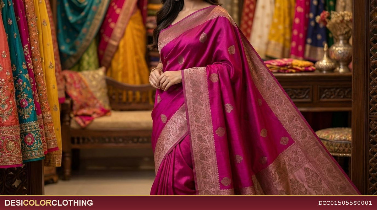Product Image - Banaras gerogette fancy Sarees - 3