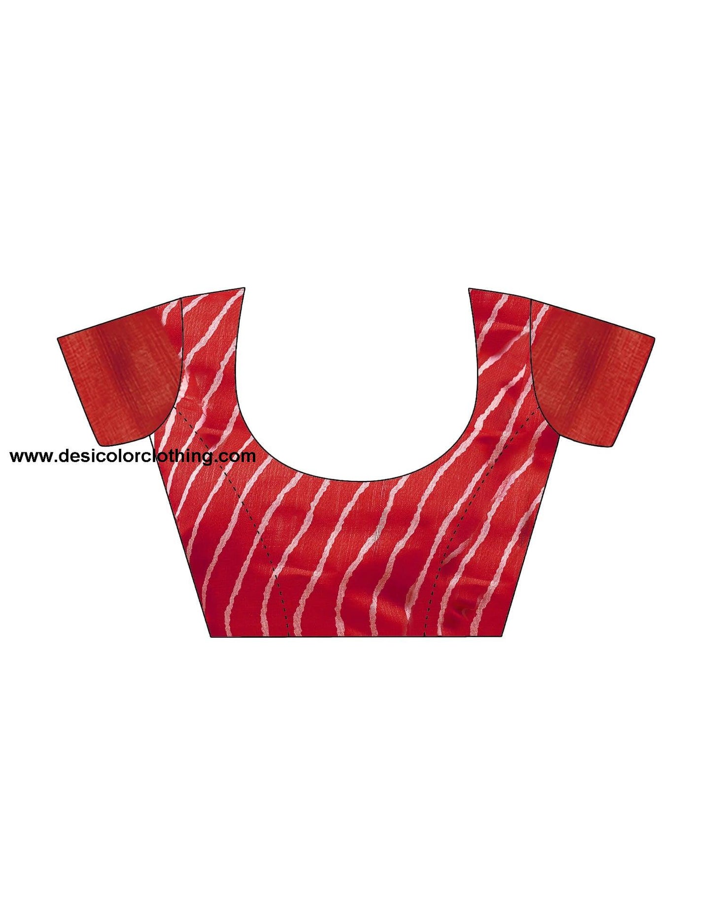 Red Cotton Printed Saree
