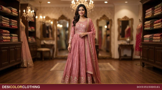 Product Image - Elegant Designer Heavy Long Frock for Women - 1