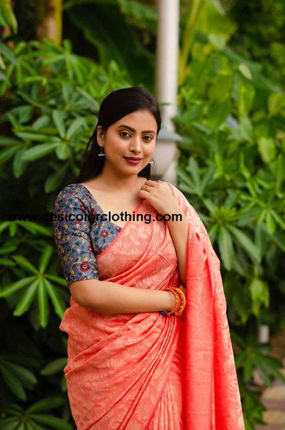 Soft Silk Self Woven Jacquard Saree**