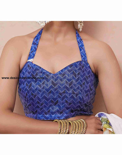 White Cotton Printed Saree