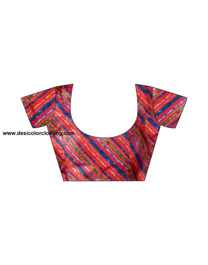 Blue Linen Plain Saree