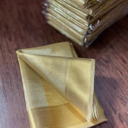 Product Image - Golden Tissue Silk Banarsi Handloom Saree