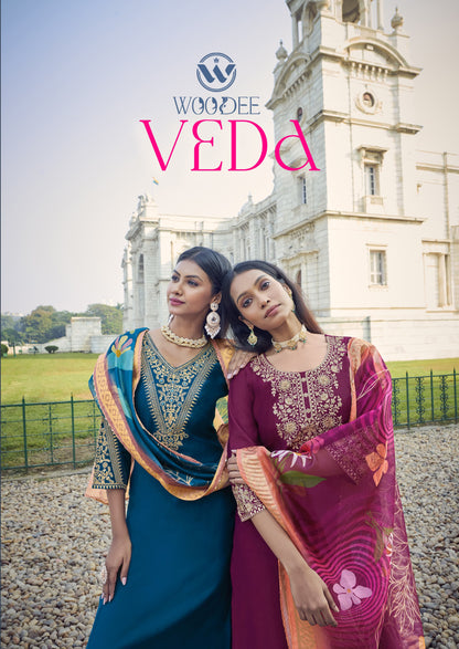 Product Image - Elegant VEDA Designer Saree - Premium Festive Attire