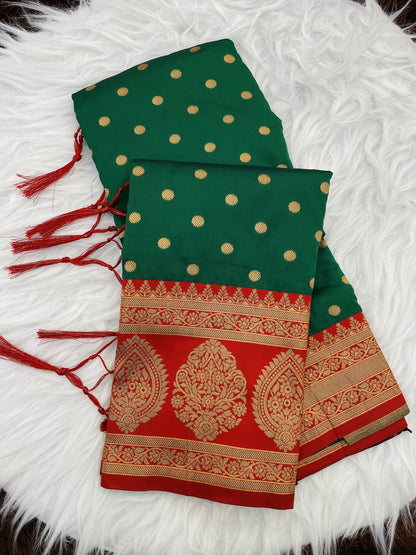 Product Image - Designer Soft Silk Paithani Saree with Zari Weaving | Festive & Wedding Wear