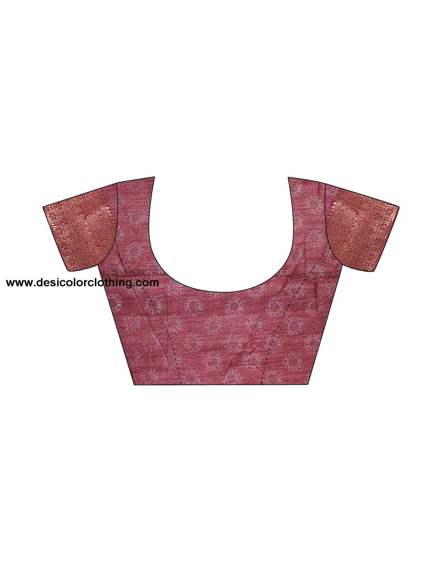 Pink Silk Printed Saree