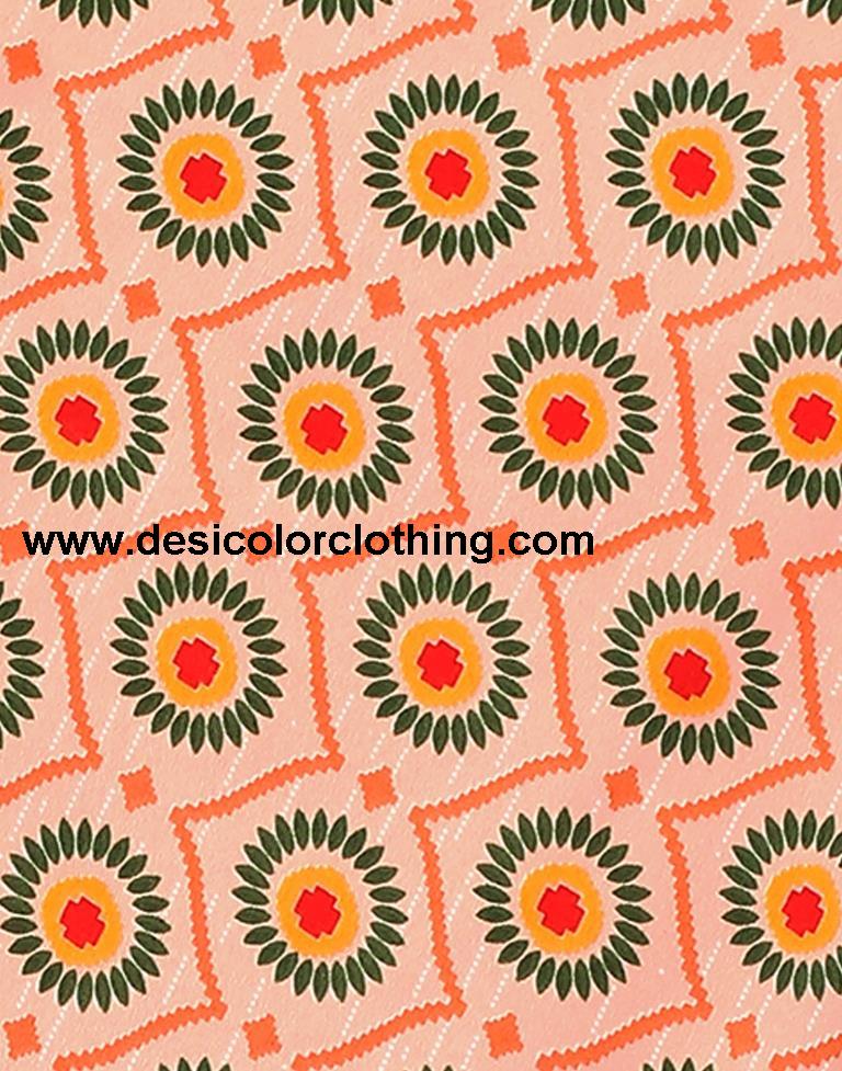 Printed Polyester Unstitched Salwar Suit Material
