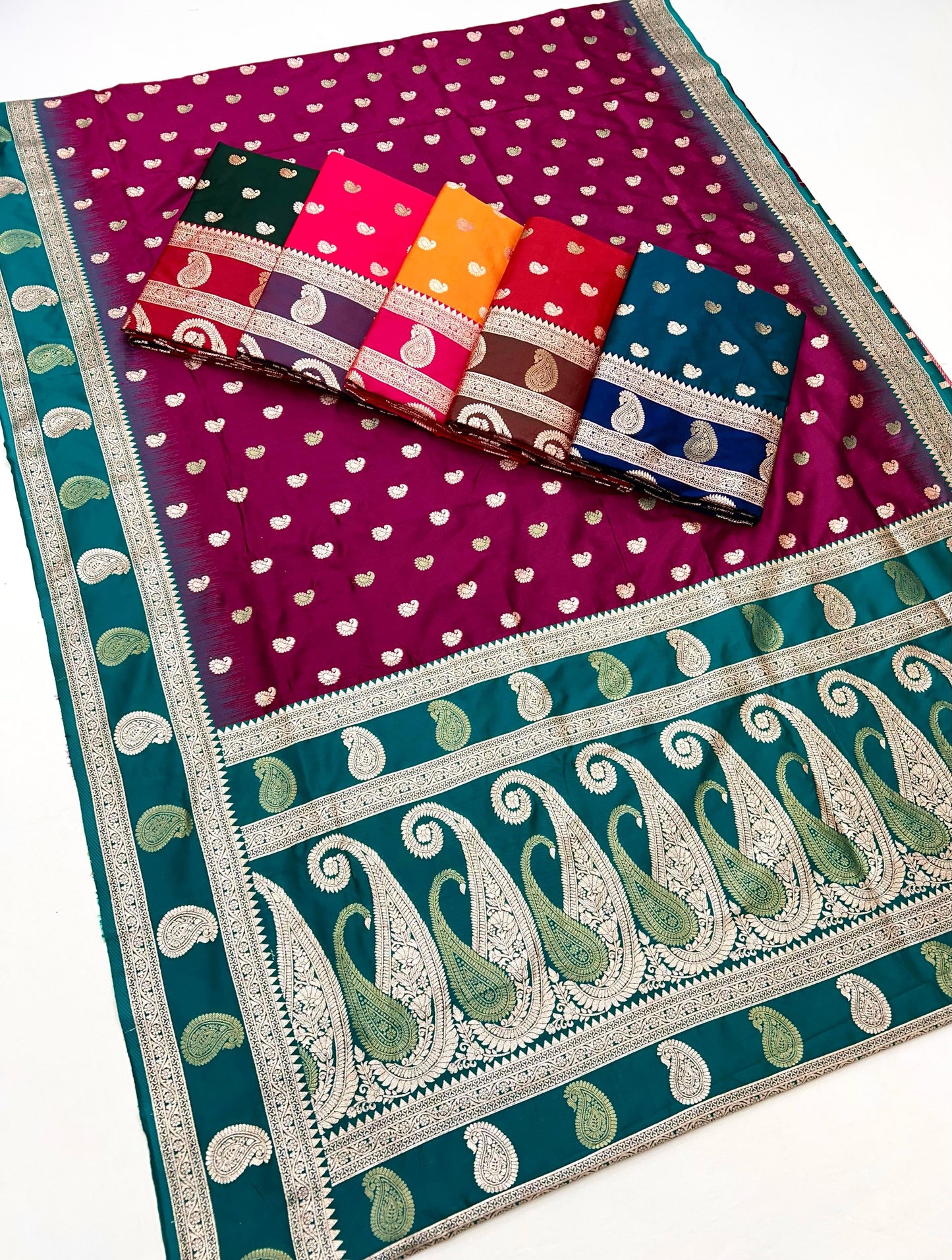 Product Image - Designer Banarasi Silk Saree with Zari Weaving