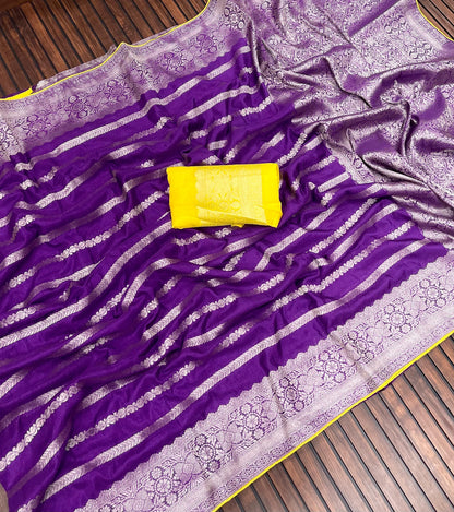 Product Image - Designer Soft Georgette Saree with Handcrafted Detailing