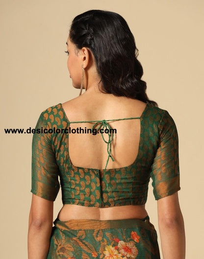 Green Brasso Saree