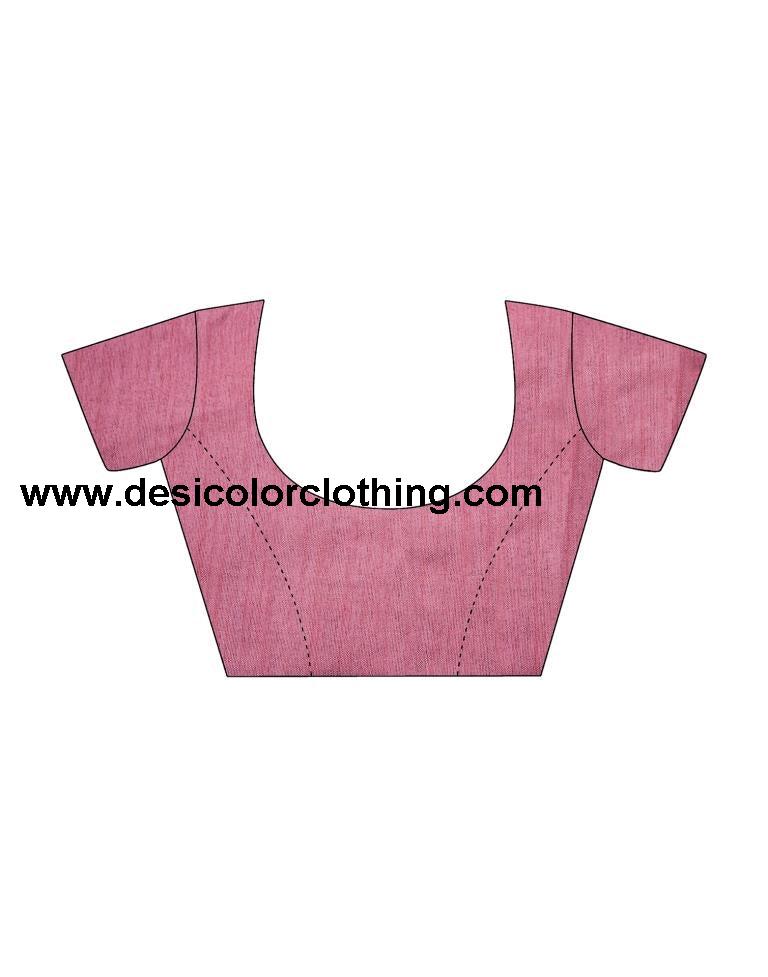 Pink Chiffon Printed Saree