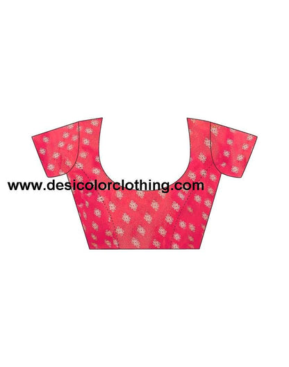 Pink Printed Saree
