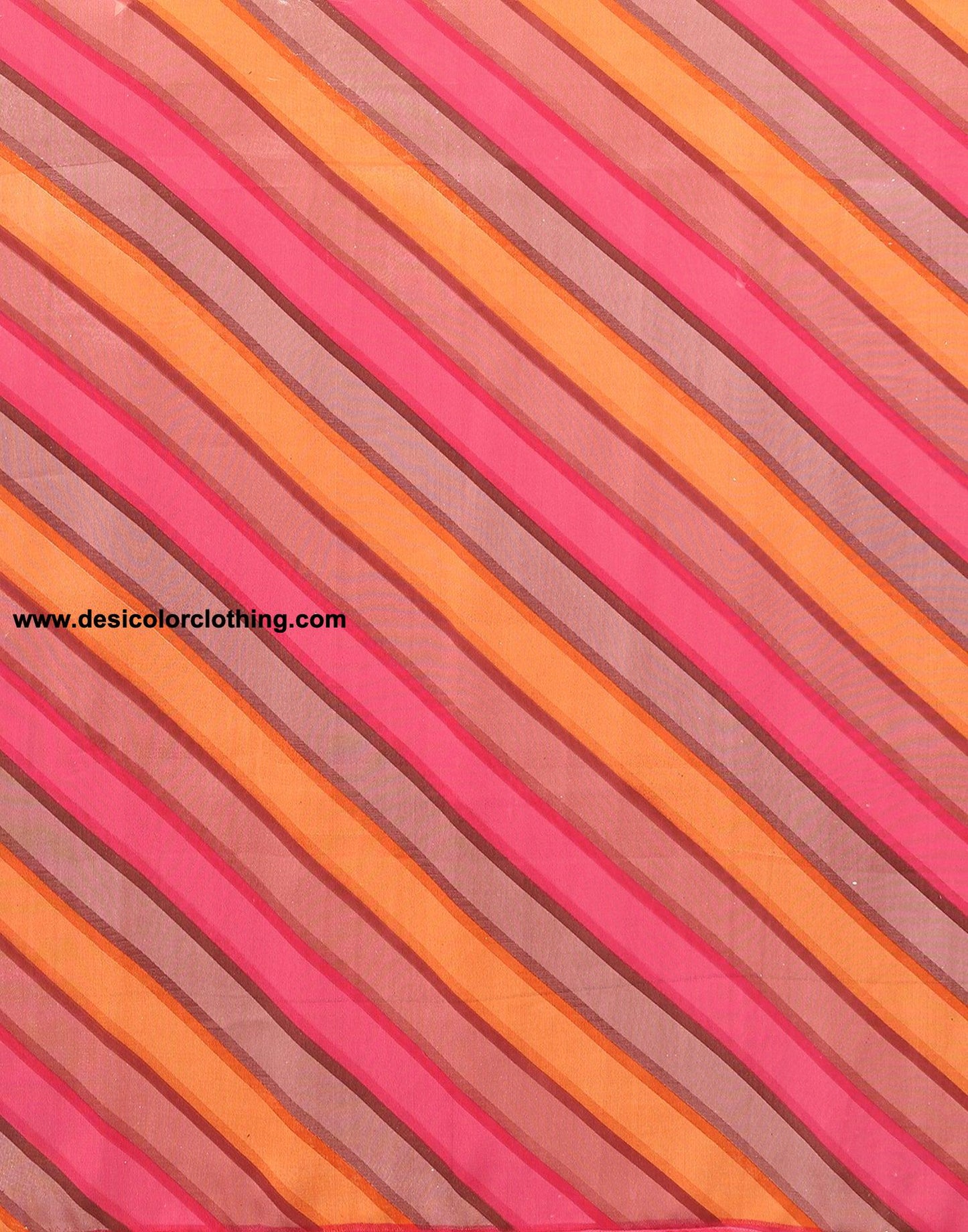 Pink & Multicoloured Georgette Printed Saree