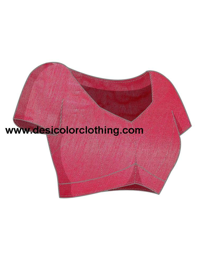 Rani Pink Chiffon Printed Saree