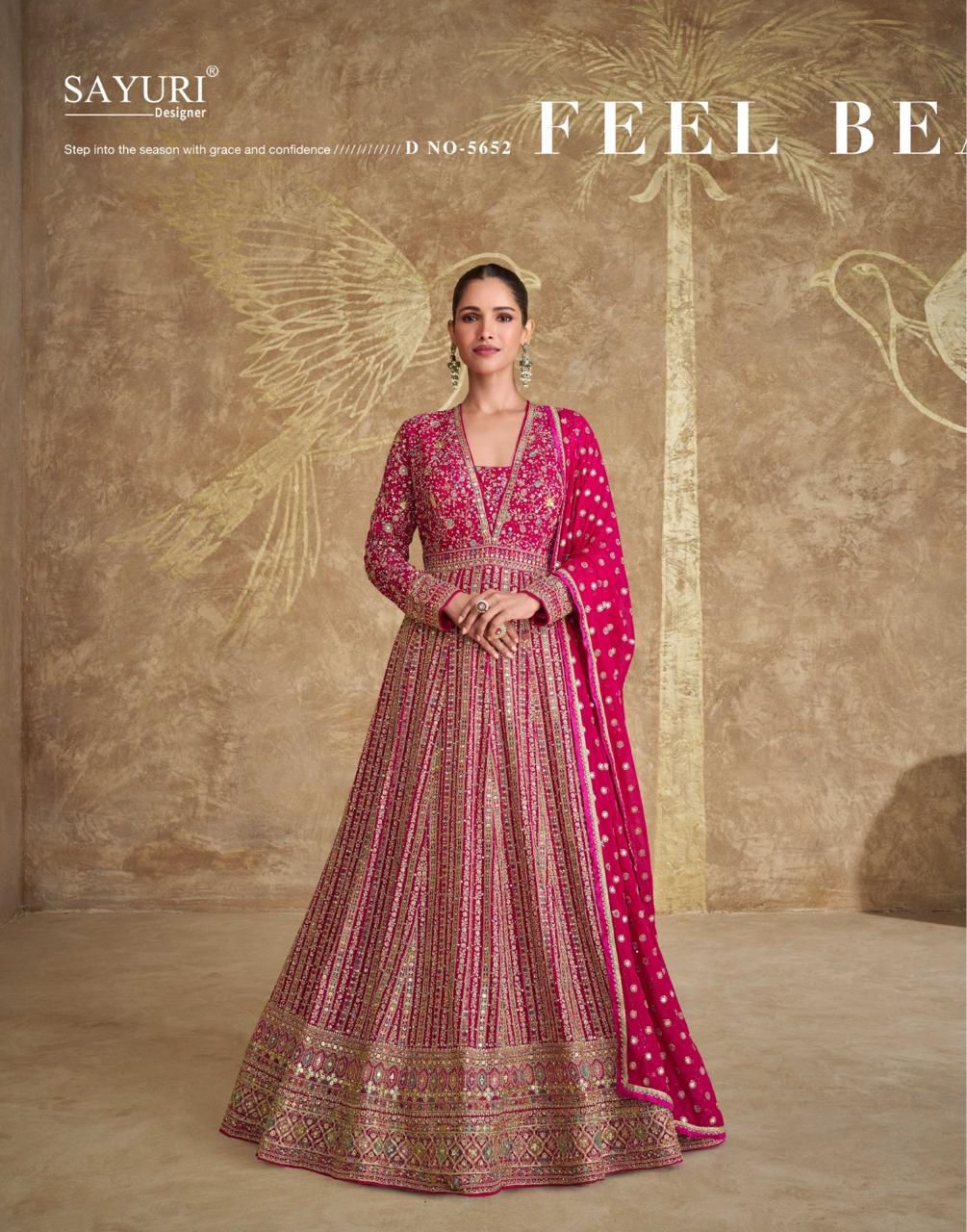 Product Image - Sayuri Designer Royal Collection - Elegant Georgette Embroidered Sarees
