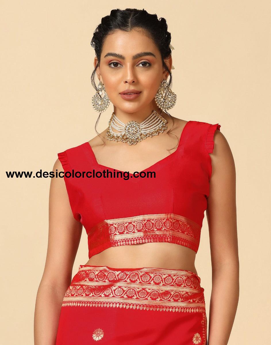 Red Silk Saree