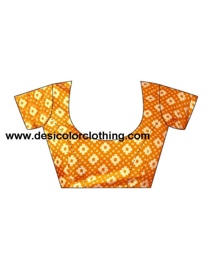 Turmeric Silk Printed Sarees
