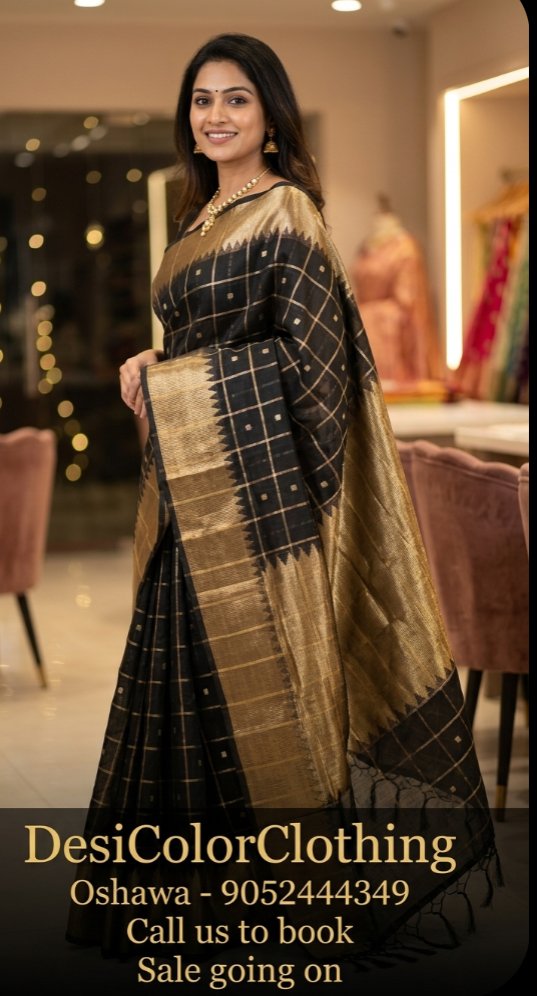 Product Image - Elegant Black Kachi Sarees for Timeless Style - 1